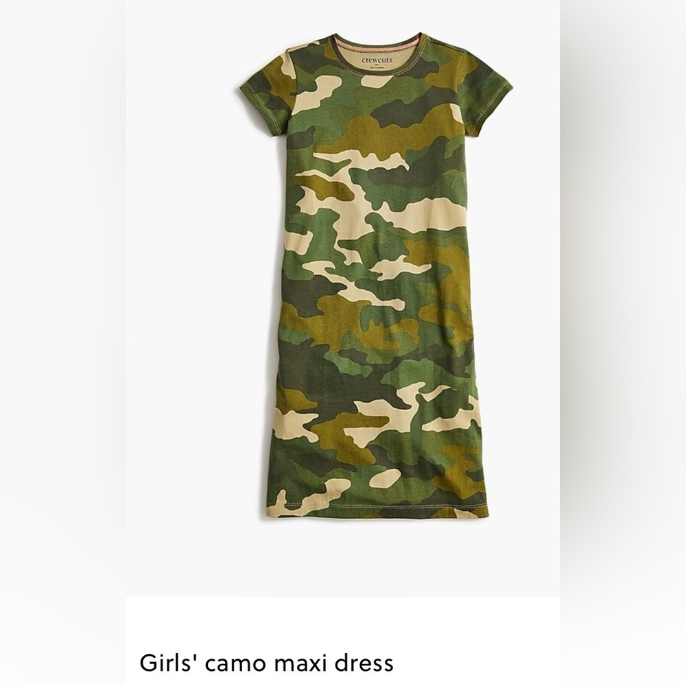 Crewcuts Girls maxi army dress